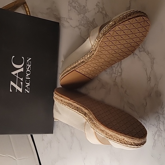 ❤️‍🔥❤️‍🔥ZAC POSEN VIDA WOVEN SLIP ON ESPADRILLES  CREAM SZ 8M - Picture 11 of 11
